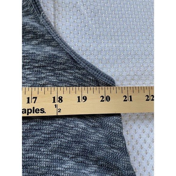 Anthropologie Left Of Center Grey Mock Turtle Neck Tunic Medium Lagenlook Nubby - Picture 6 of 9